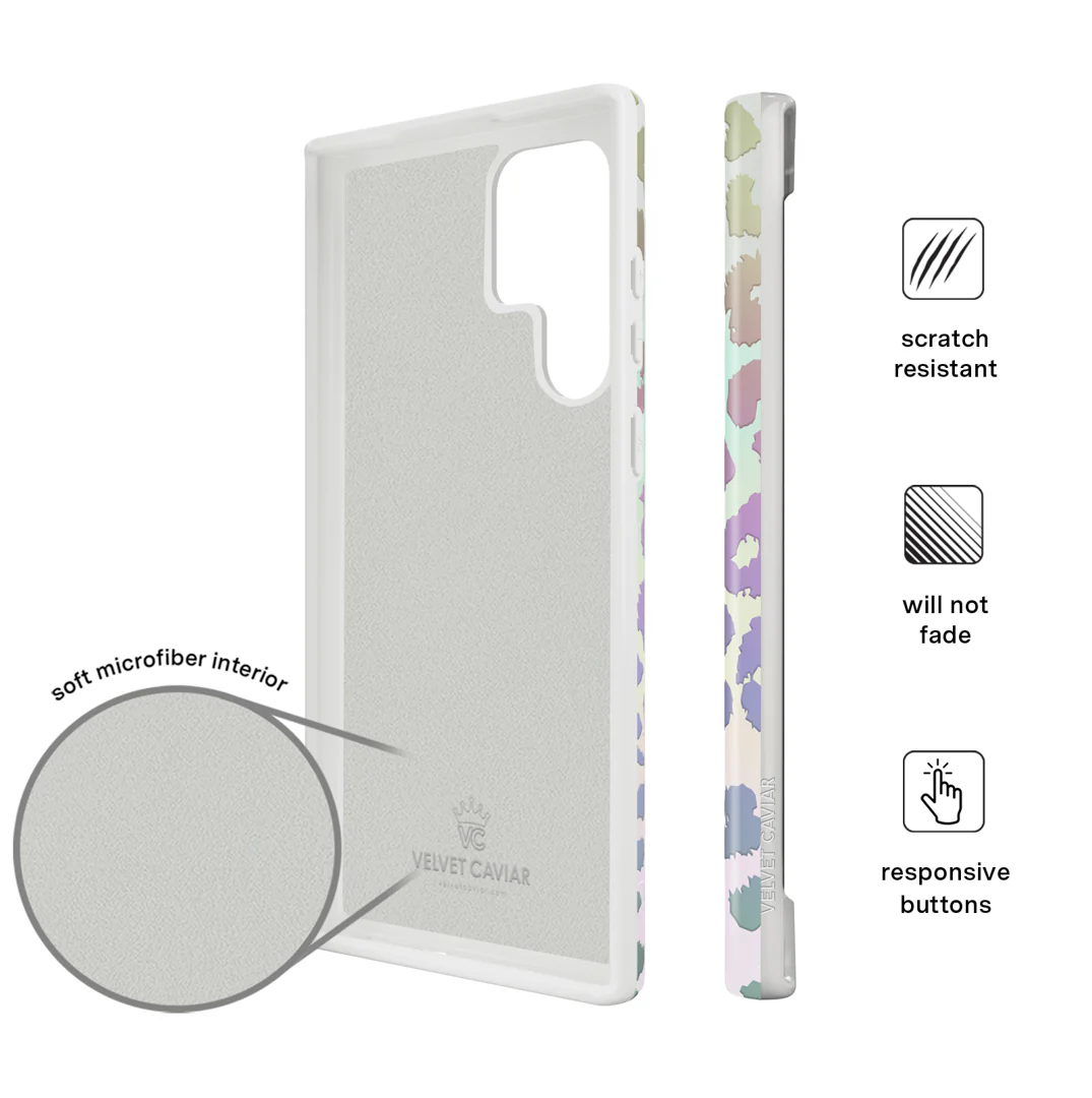 White Opal Leopard Samsung Case - Image 35