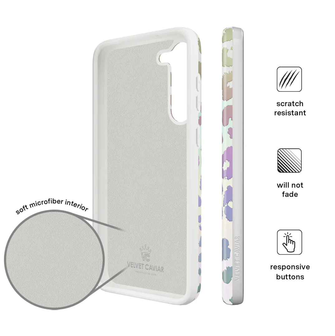 White Opal Leopard Samsung Case - Image 40