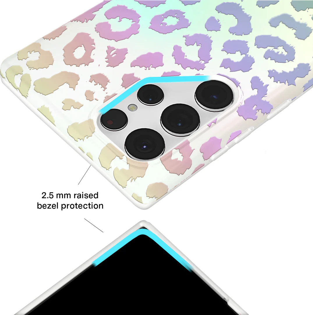 White Opal Leopard Samsung Case - Image 47