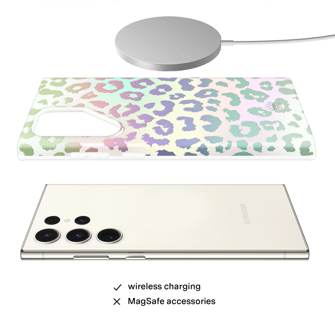 White Opal Leopard Samsung Case - Image 48