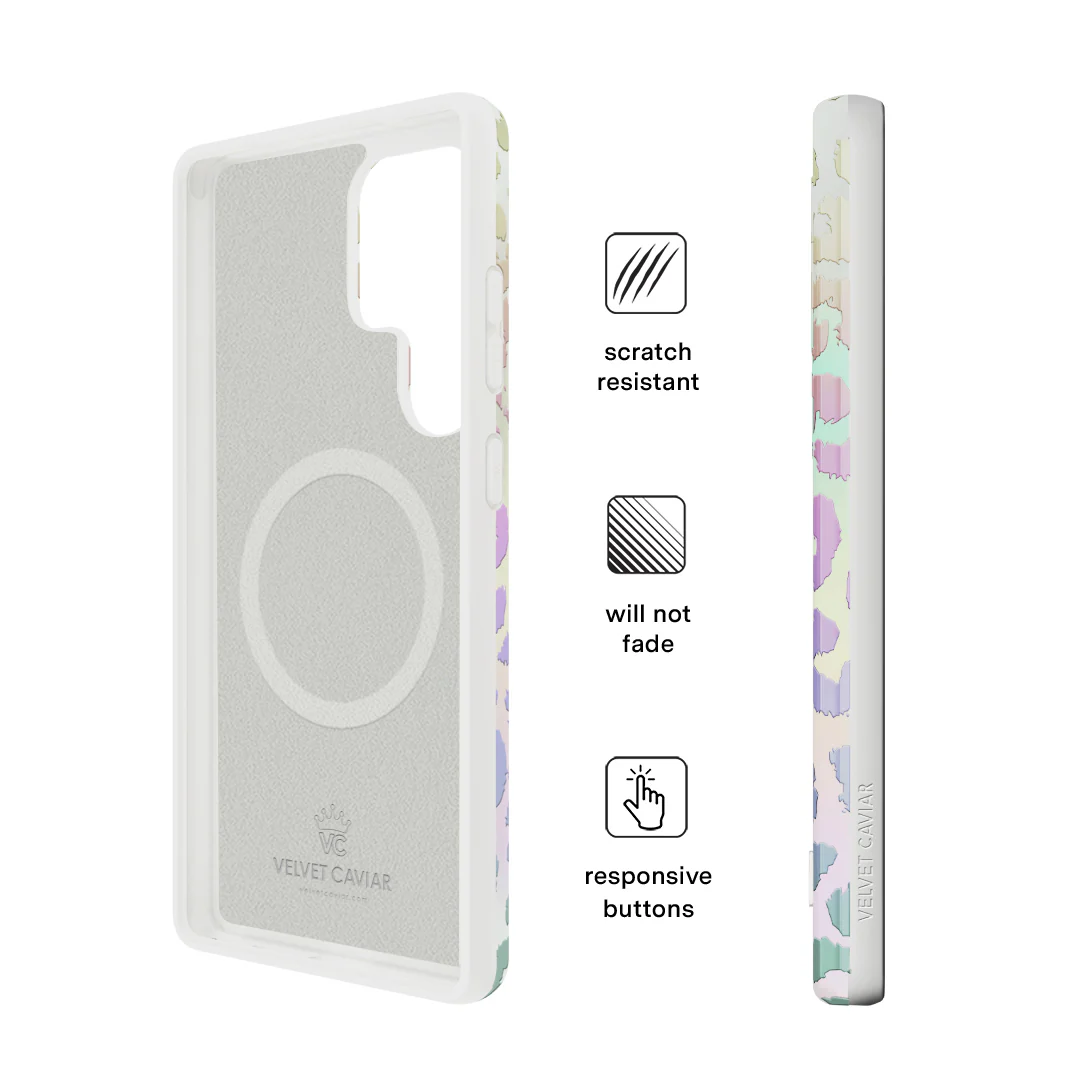 White Opal Leopard Samsung Case - Image 5
