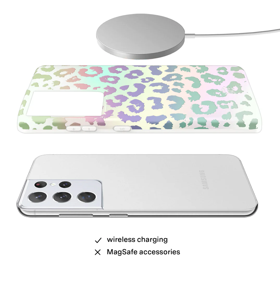 White Opal Leopard Samsung Case - Image 63