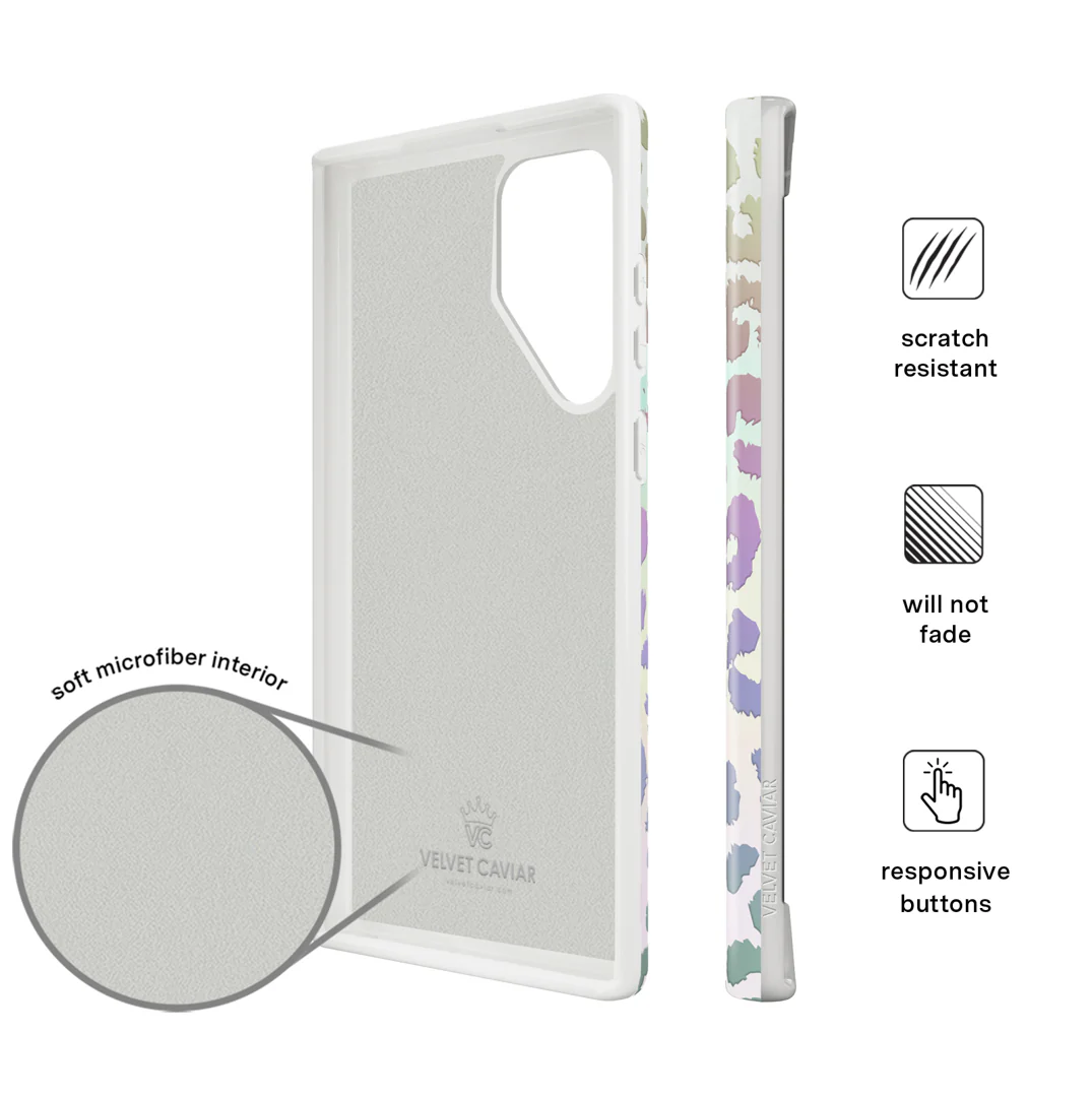 White Opal Leopard Samsung Case - Image 65
