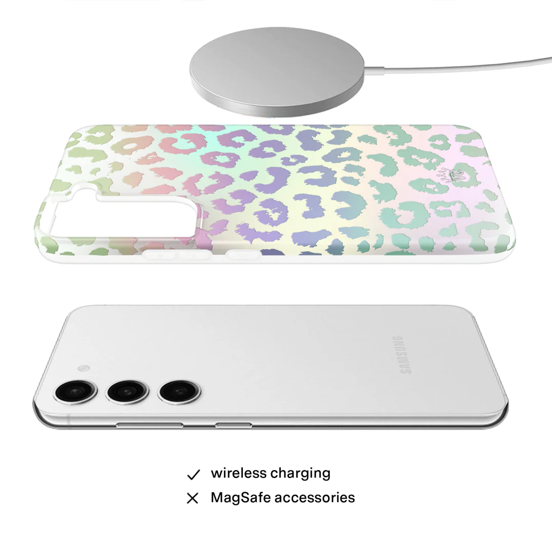 White Opal Leopard Samsung Case - Image 68