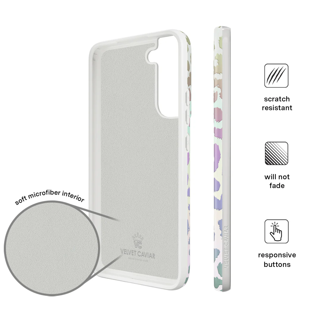 White Opal Leopard Samsung Case - Image 75