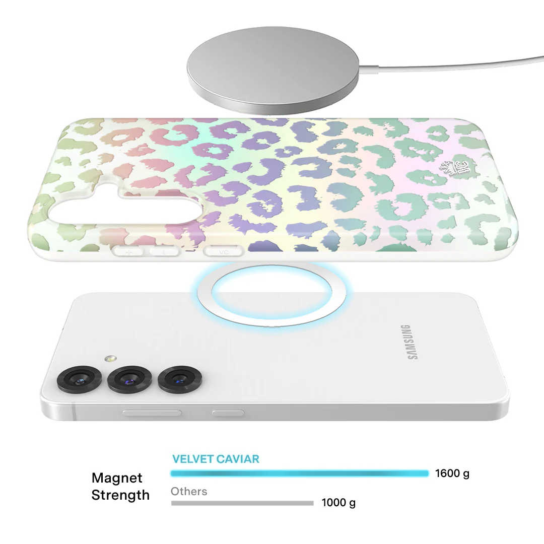 White Opal Leopard Samsung Case - Image 8