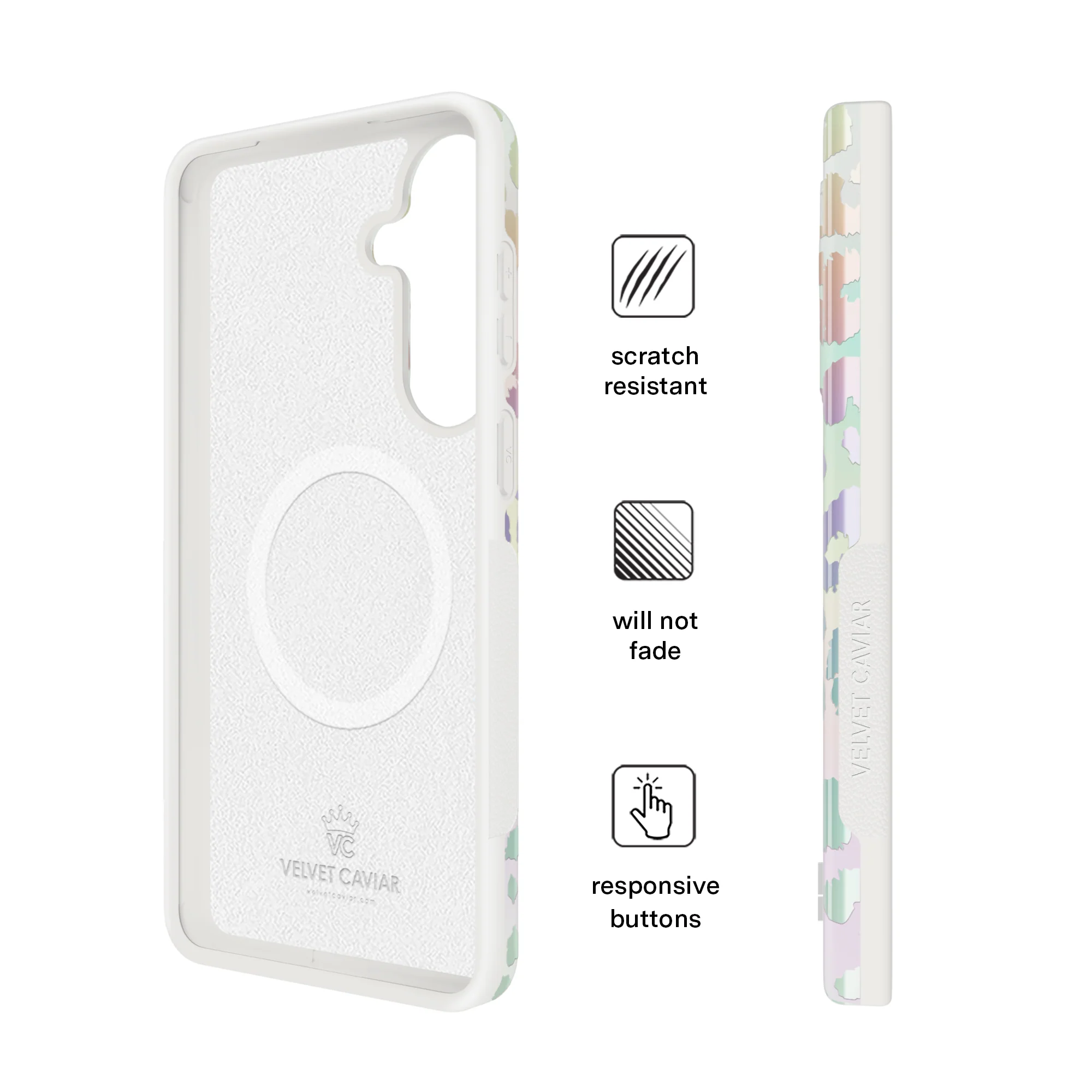 White Opal Leopard Samsung Case - Image 80