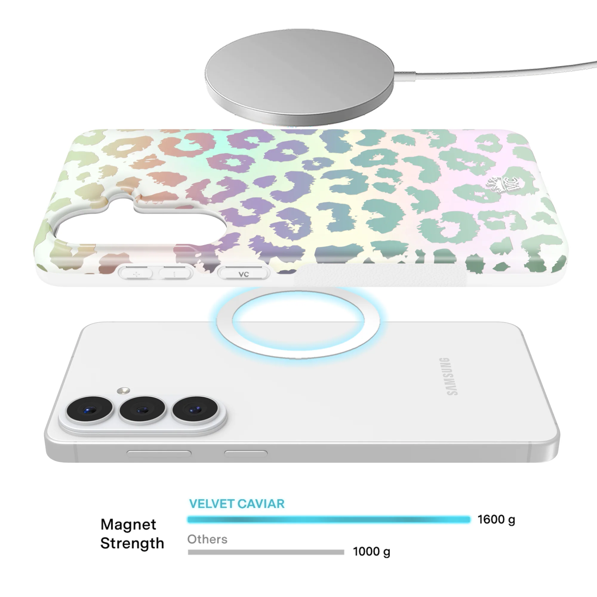 White Opal Leopard Samsung Case - Image 88