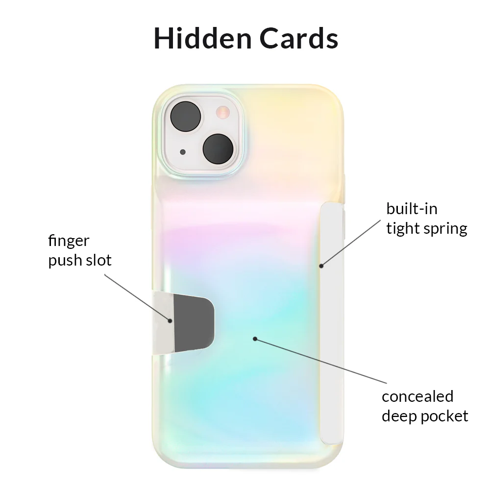 White Opal Iphone Wallet Case - Image 100