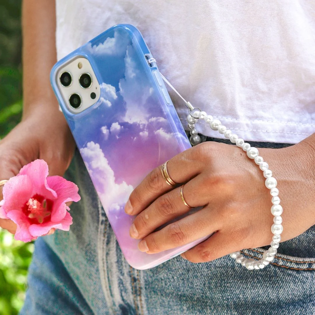 White Pearl Phone Charm - Image 2