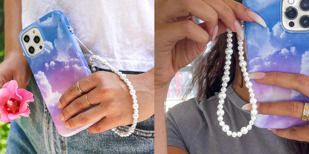 White Pearl Phone Charm - Image 5