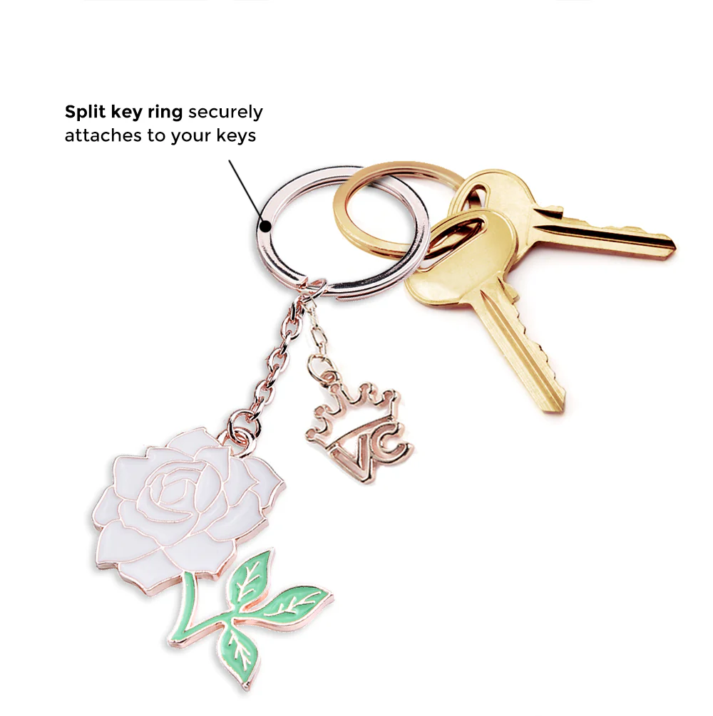 White Rose Keychain - Image 4