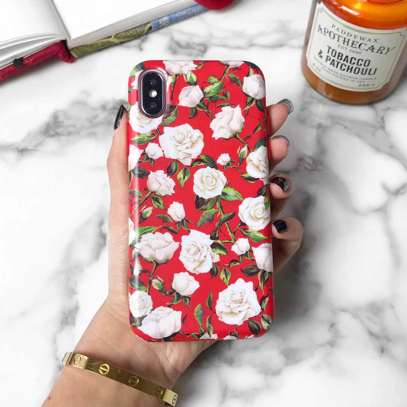 White Roses Floral iPhone Case - Image 14