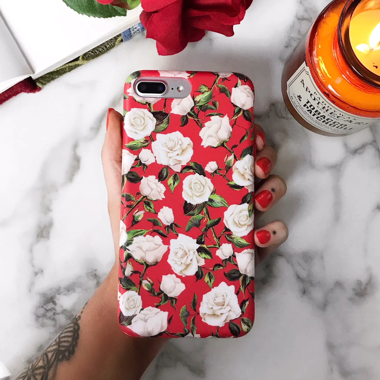 White Roses Floral iPhone Case - Image 20