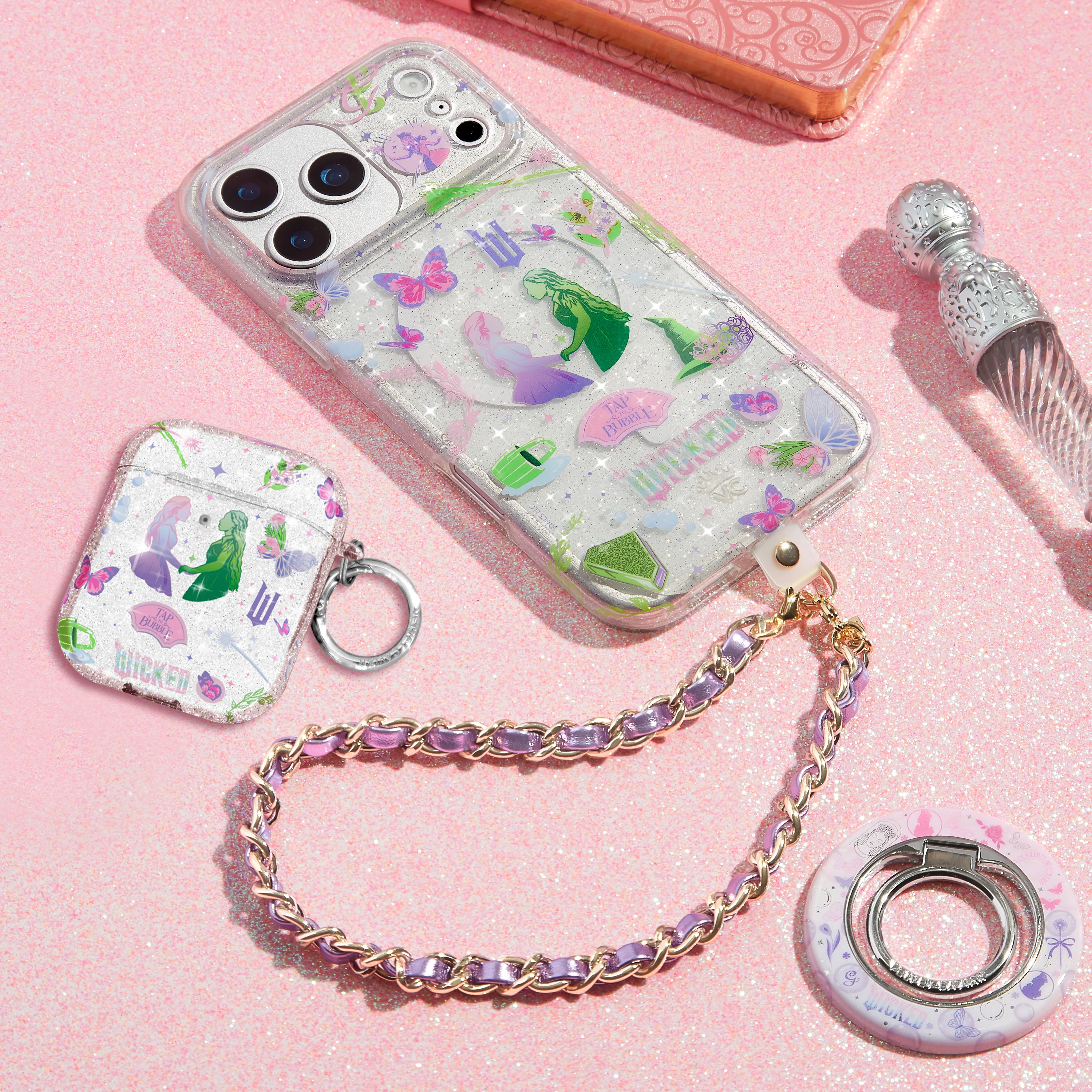 Wicked For Good Glitter AirPod Case - Image 17
