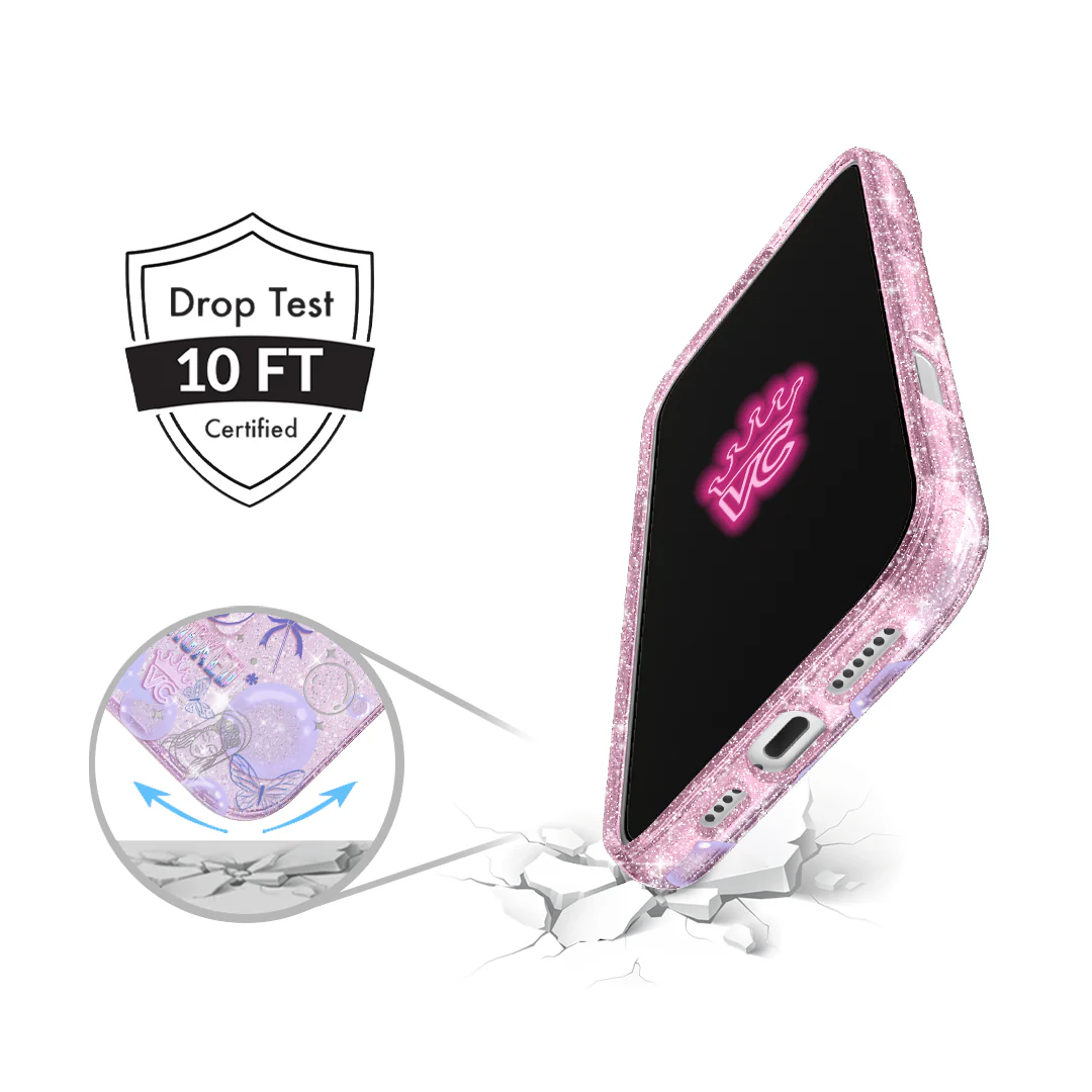 Wicked Glinda’s Bubble Glitter iPhone Case - Image 32