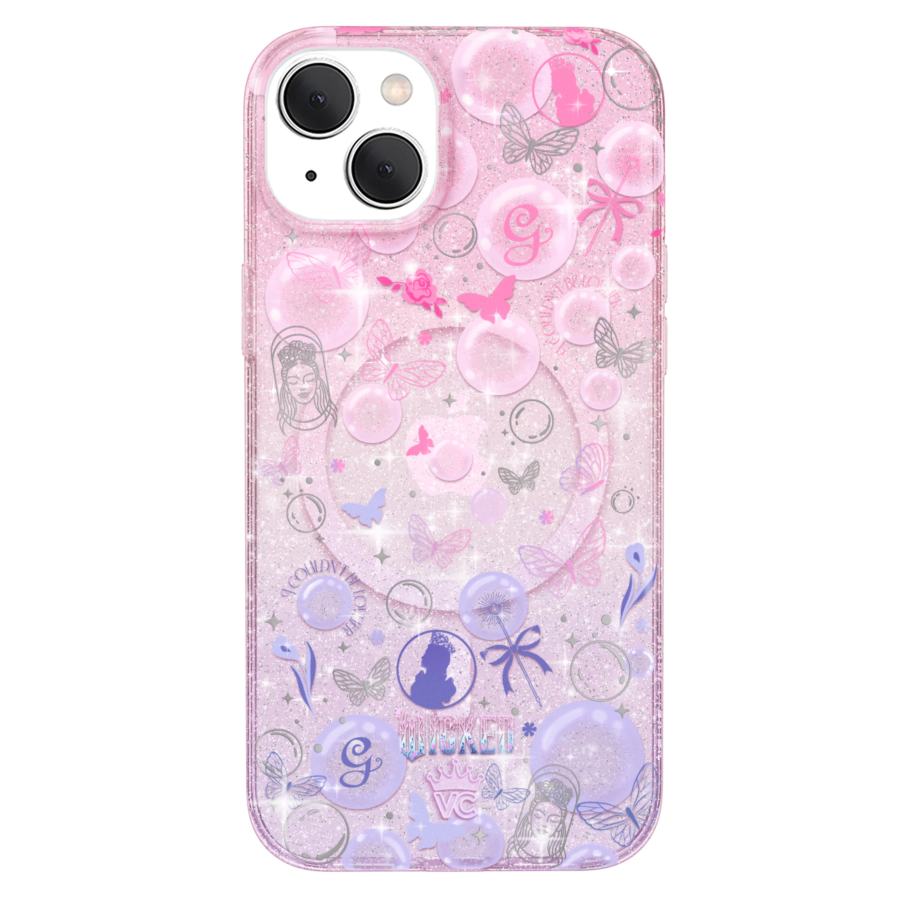 Wicked Glinda’s Bubble Glitter iPhone Case - Image 46