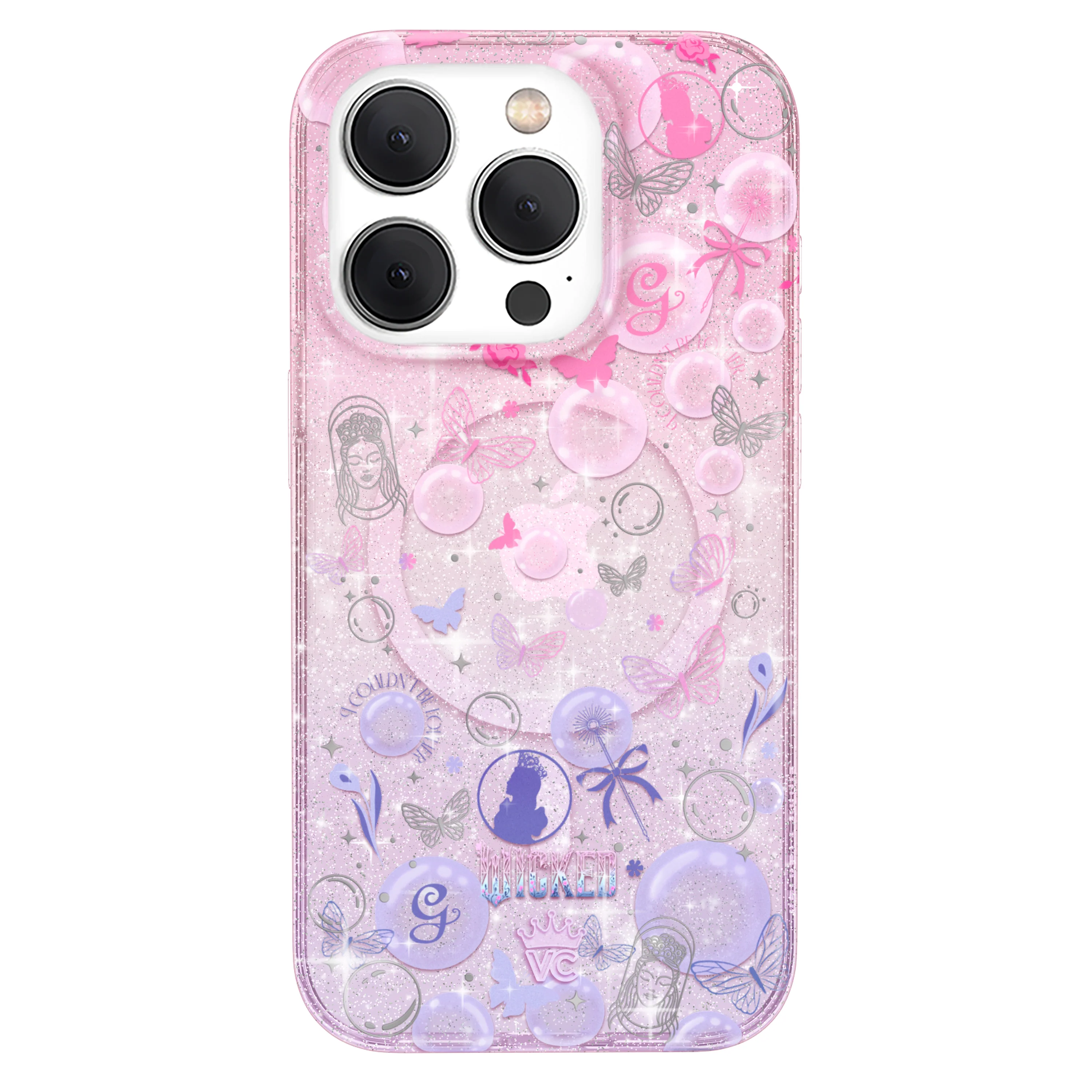 Wicked Glinda’s Bubble Glitter iPhone Case - Image 51