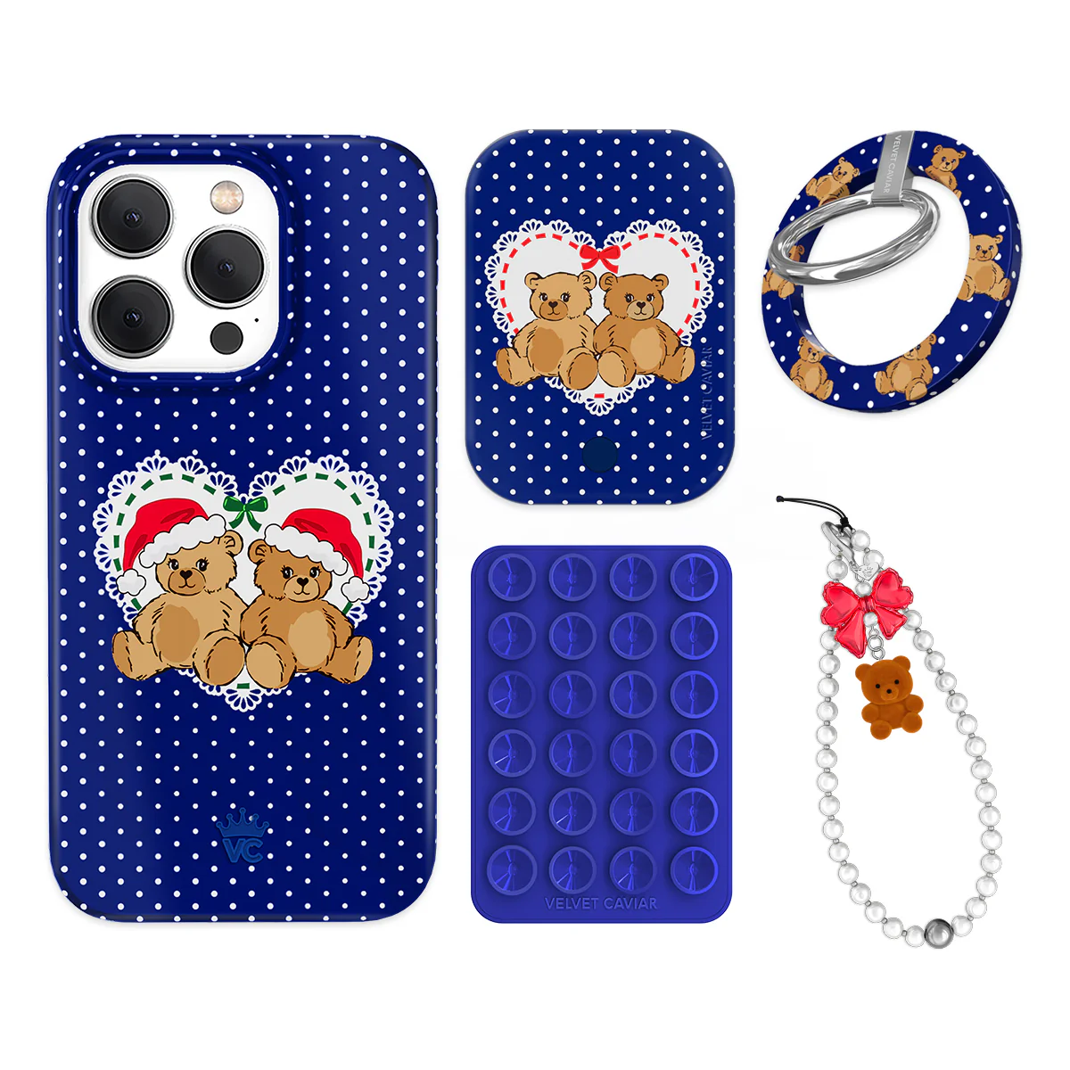 Winter Teddy iPhone Bundle Set - Grip - Image 13