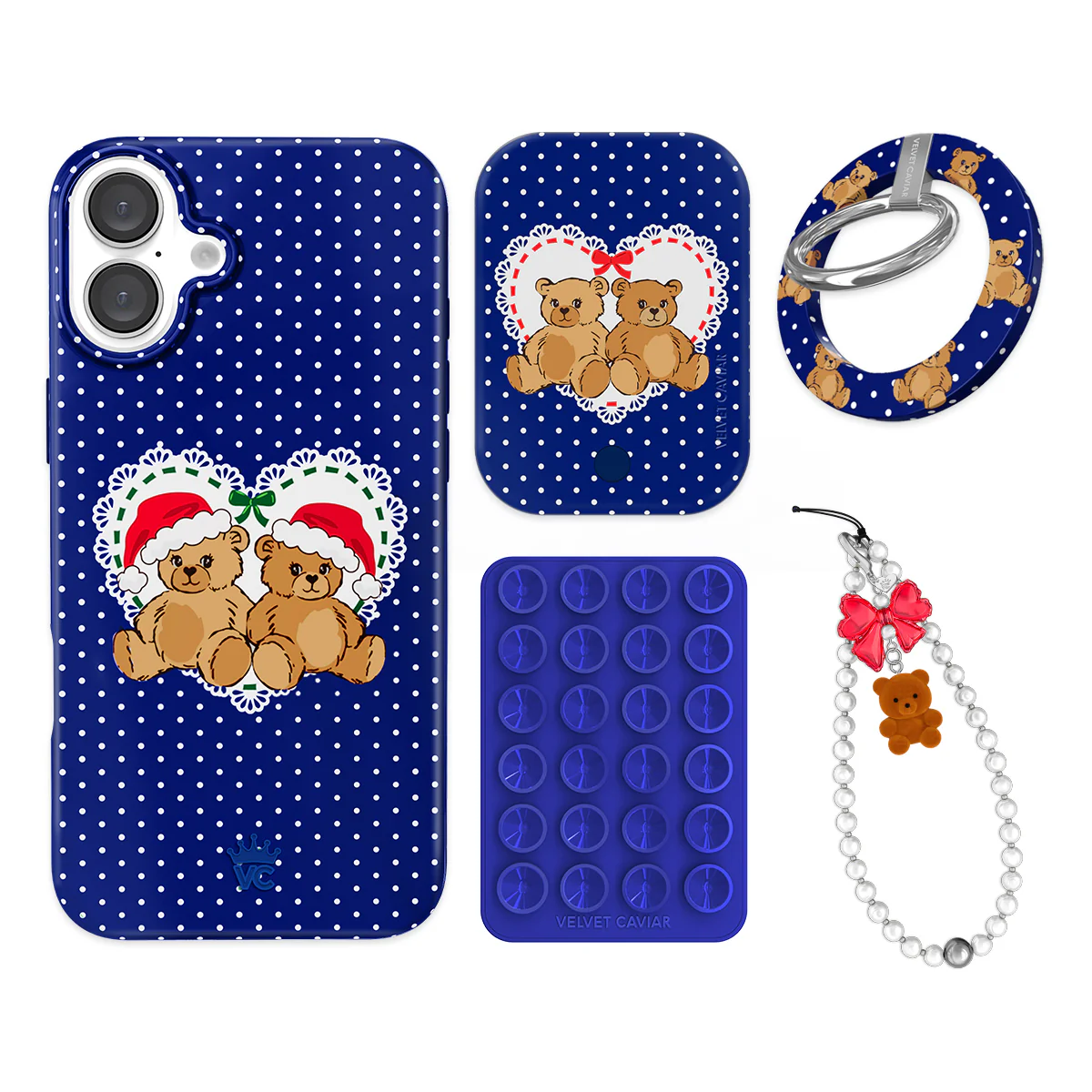 Winter Teddy iPhone Bundle Set - Grip - Image 15
