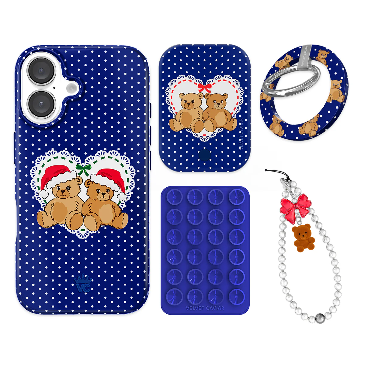 Winter Teddy iPhone Bundle Set - Grip - Image 18