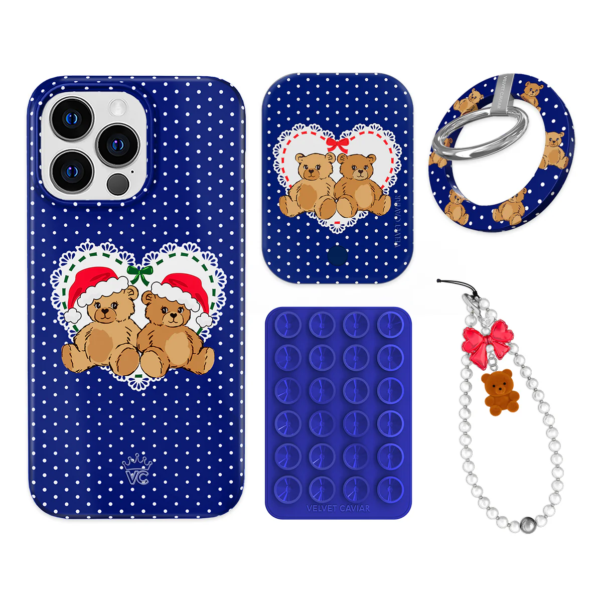 Winter Teddy iPhone Bundle Set - Grip - Image 4