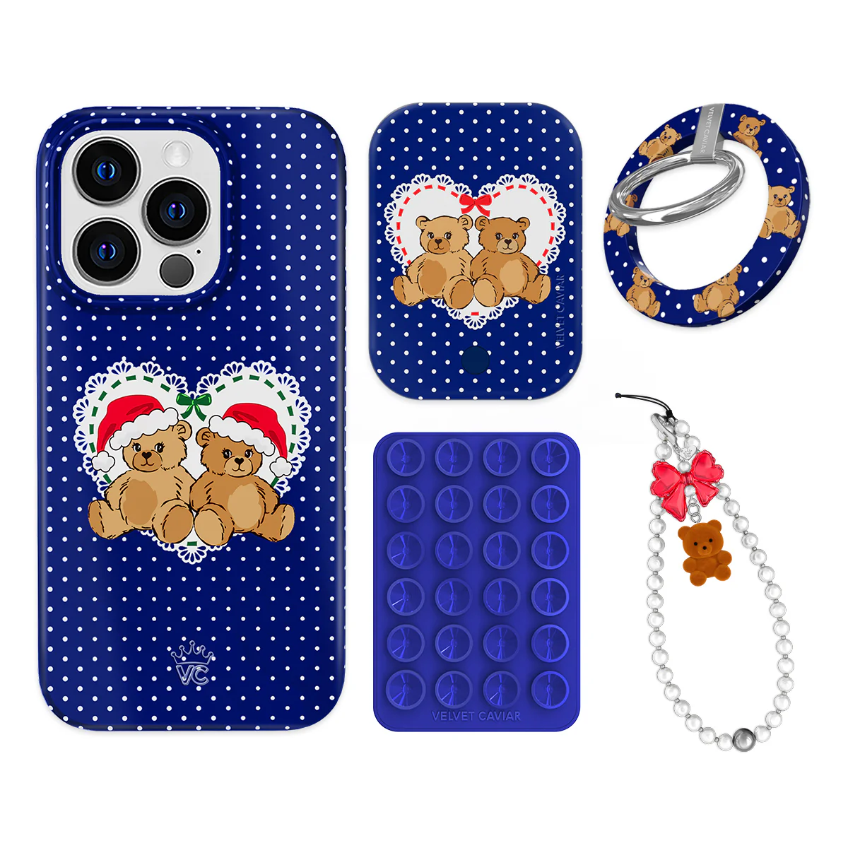 Winter Teddy iPhone Bundle Set - Grip - Image 5