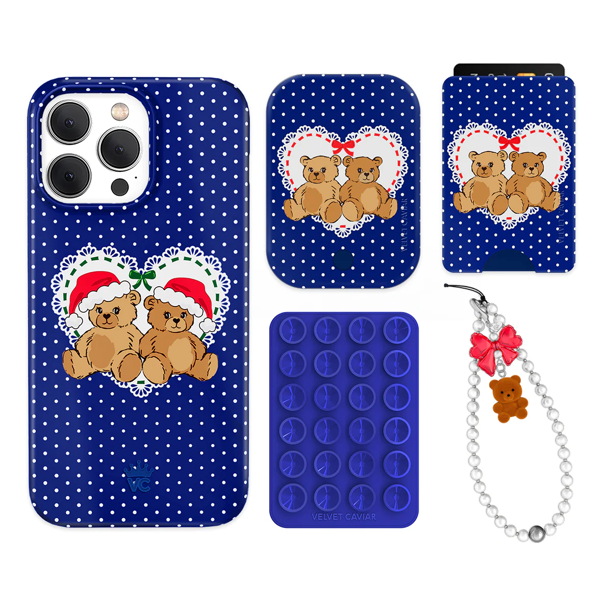 Winter Teddy iPhone Bundle Set - Wallet - Image 12
