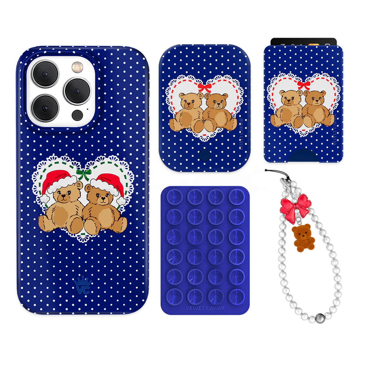 Winter Teddy iPhone Bundle Set - Wallet - Image 13