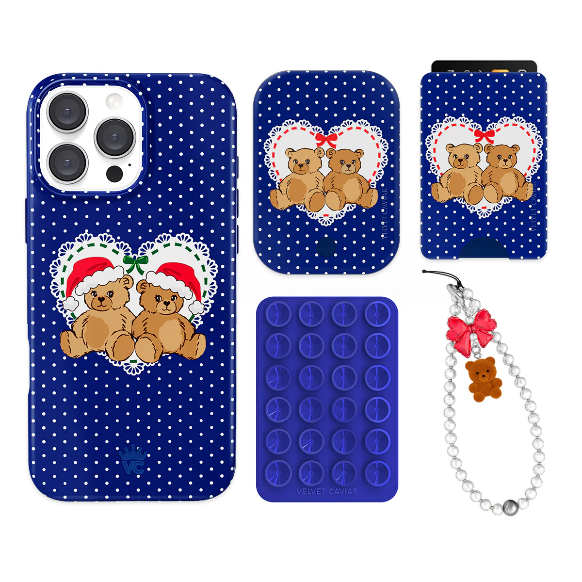 Winter Teddy iPhone Bundle Set - Wallet - Image 16