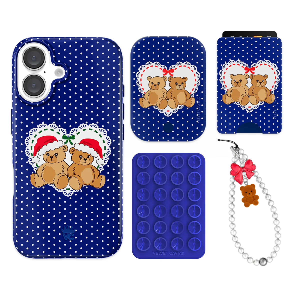 Winter Teddy iPhone Bundle Set - Wallet - Image 18