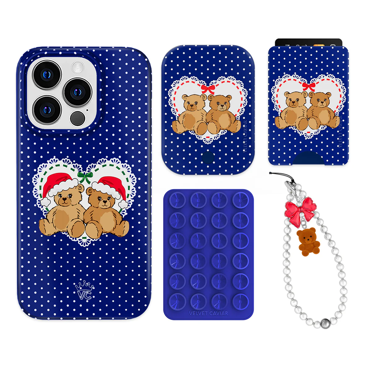 Winter Teddy iPhone Bundle Set - Wallet - Image 2