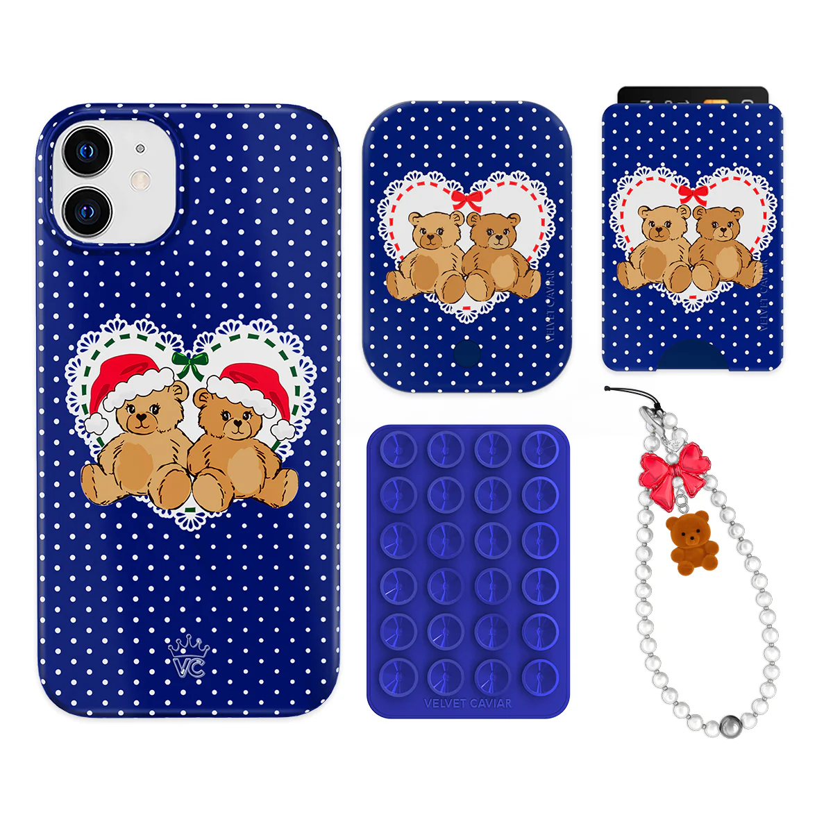 Winter Teddy iPhone Bundle Set - Wallet - Image 3