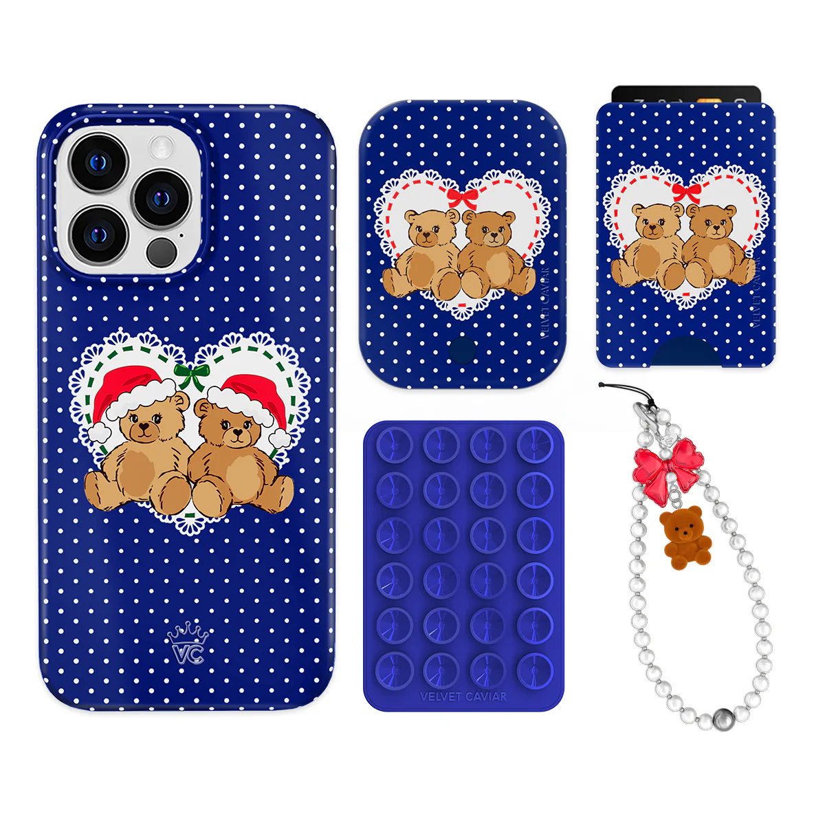 Winter Teddy iPhone Bundle Set - Wallet - Image 4
