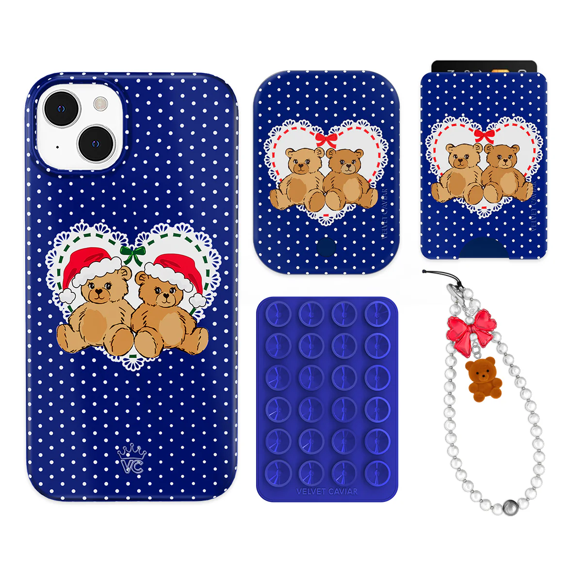 Winter Teddy iPhone Bundle Set - Wallet - Image 6