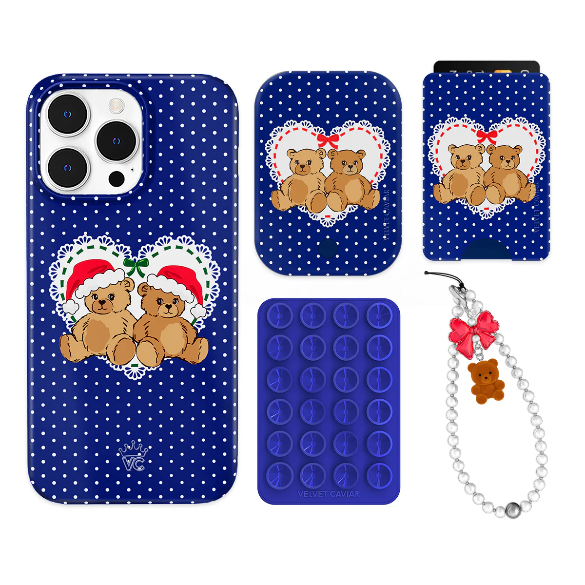 Winter Teddy iPhone Bundle Set - Wallet - Image 8