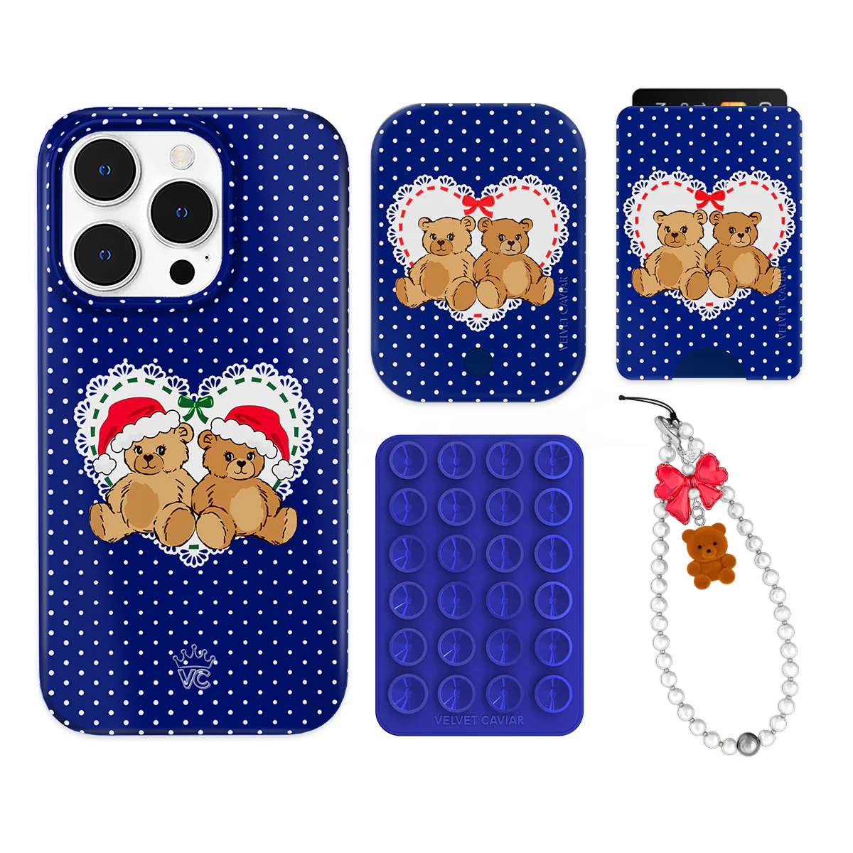 Winter Teddy iPhone Bundle Set - Wallet - Image 9