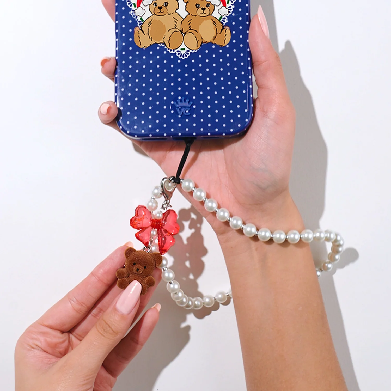 Winter Teddy Phone Charm - Image 2