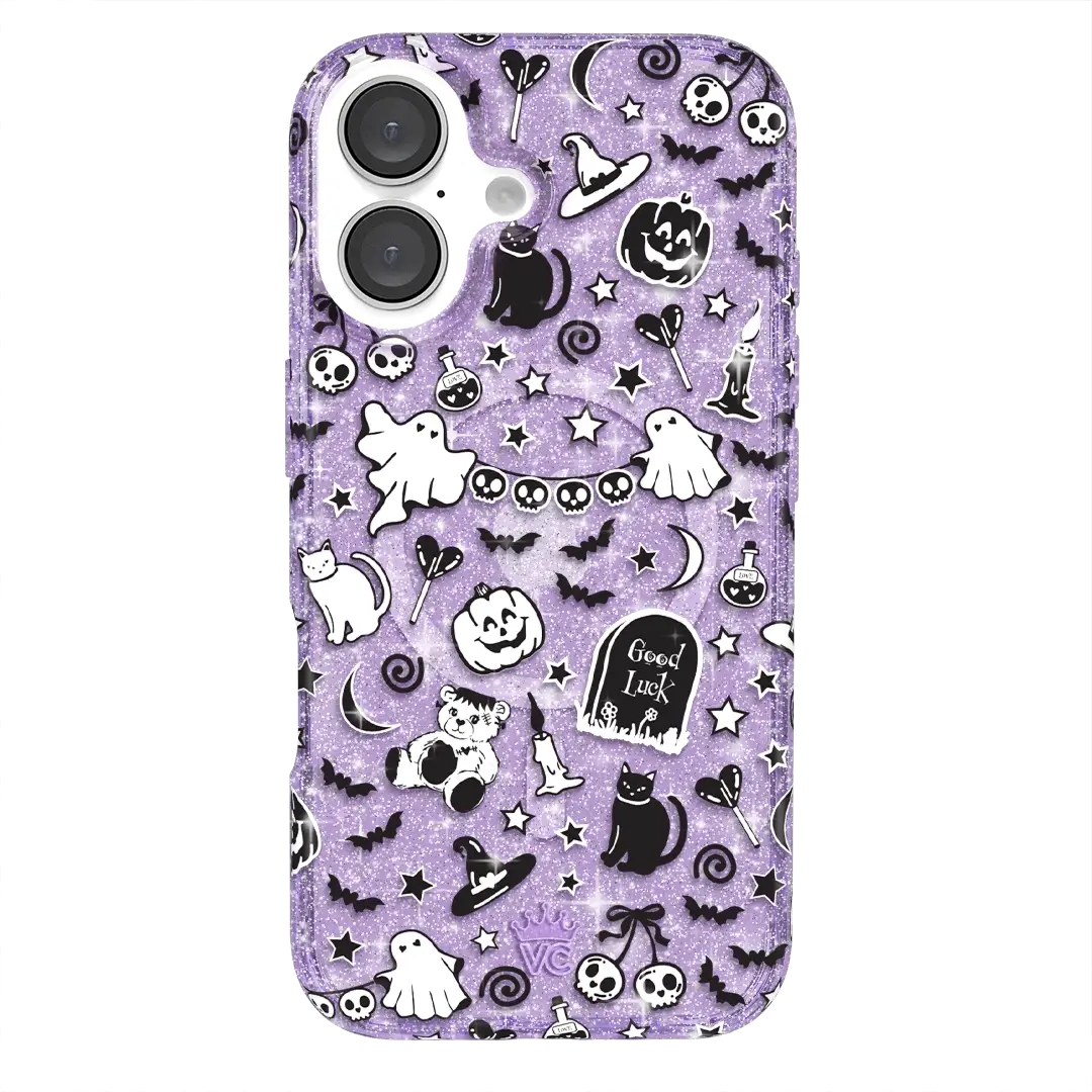 Witchy Lilac Glitter iPhone Case - Image 16