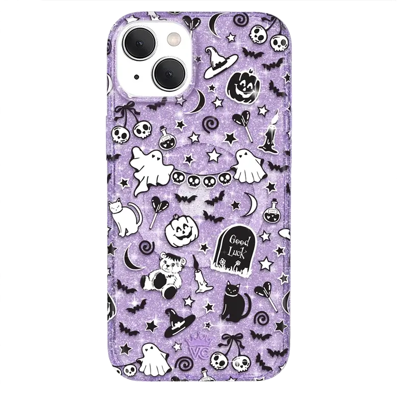 Witchy Lilac Glitter iPhone Case - Image 21