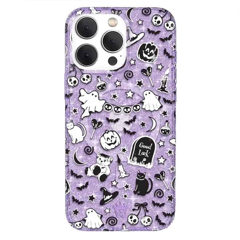 Witchy Lilac Glitter iPhone Case - Image 26