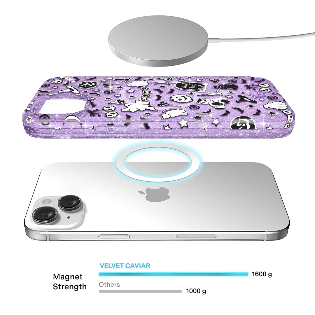 Witchy Lilac Glitter iPhone Case - Image 38