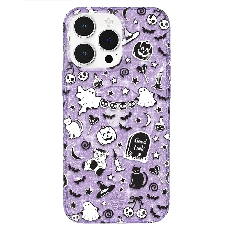 Witchy Lilac Glitter iPhone Case - Image 46