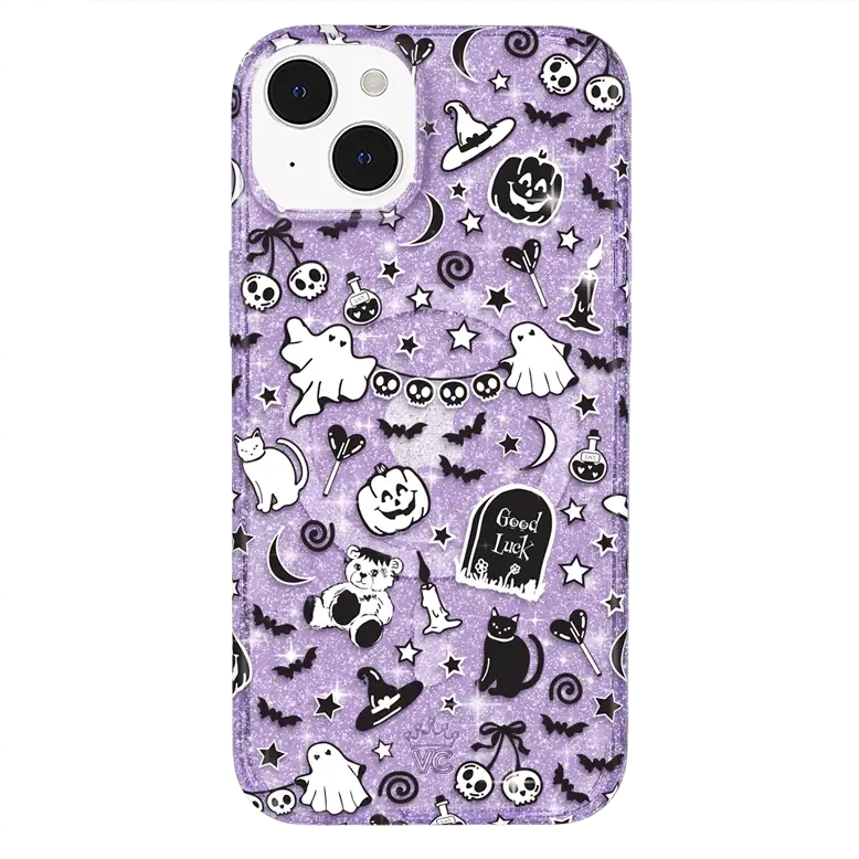 Witchy Lilac Glitter iPhone Case - Image 56