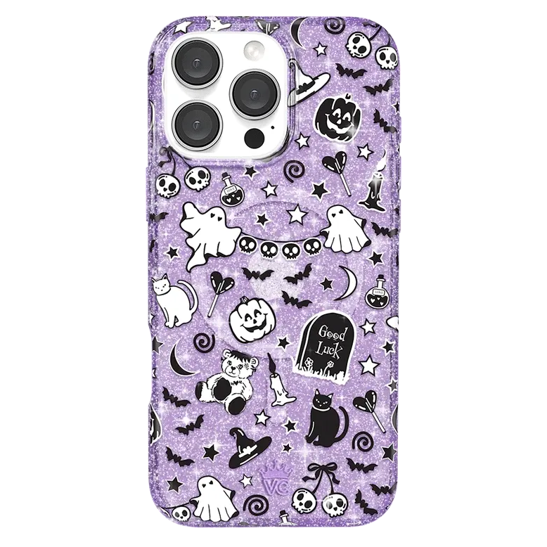 Witchy Lilac Glitter iPhone Case - Image 6