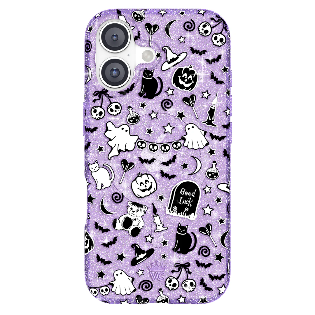 Witchy Lilac Glitter iPhone Case - Image 96