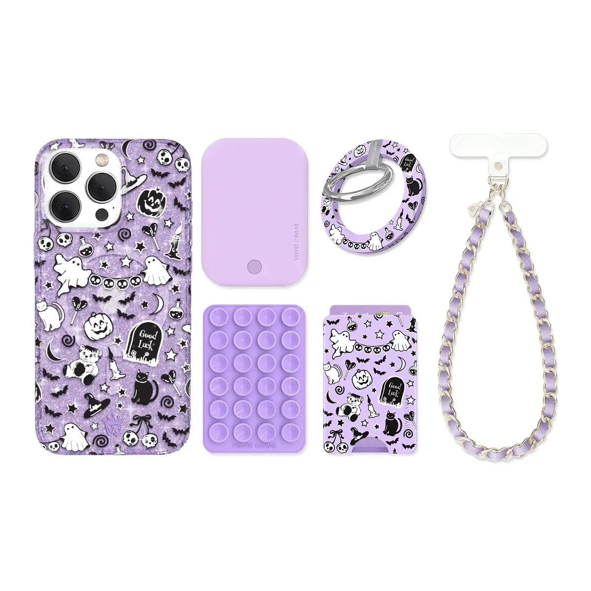 Witchy Lilac Glitter iPhone Bundle Set - Image 10
