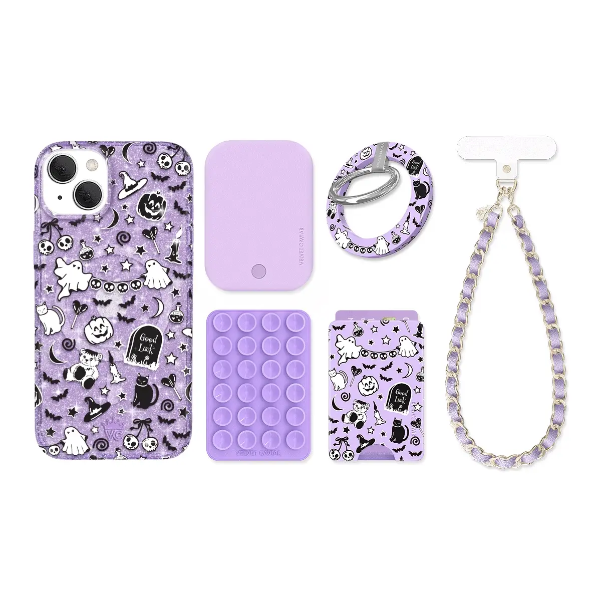 Witchy Lilac Glitter iPhone Bundle Set - Image 12