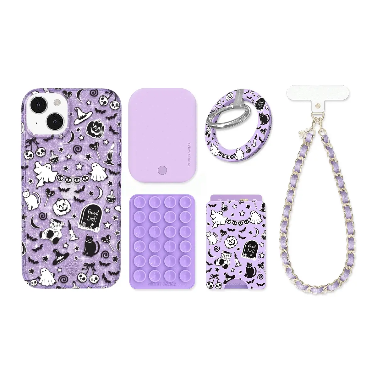 Witchy Lilac Glitter iPhone Bundle Set - Image 13