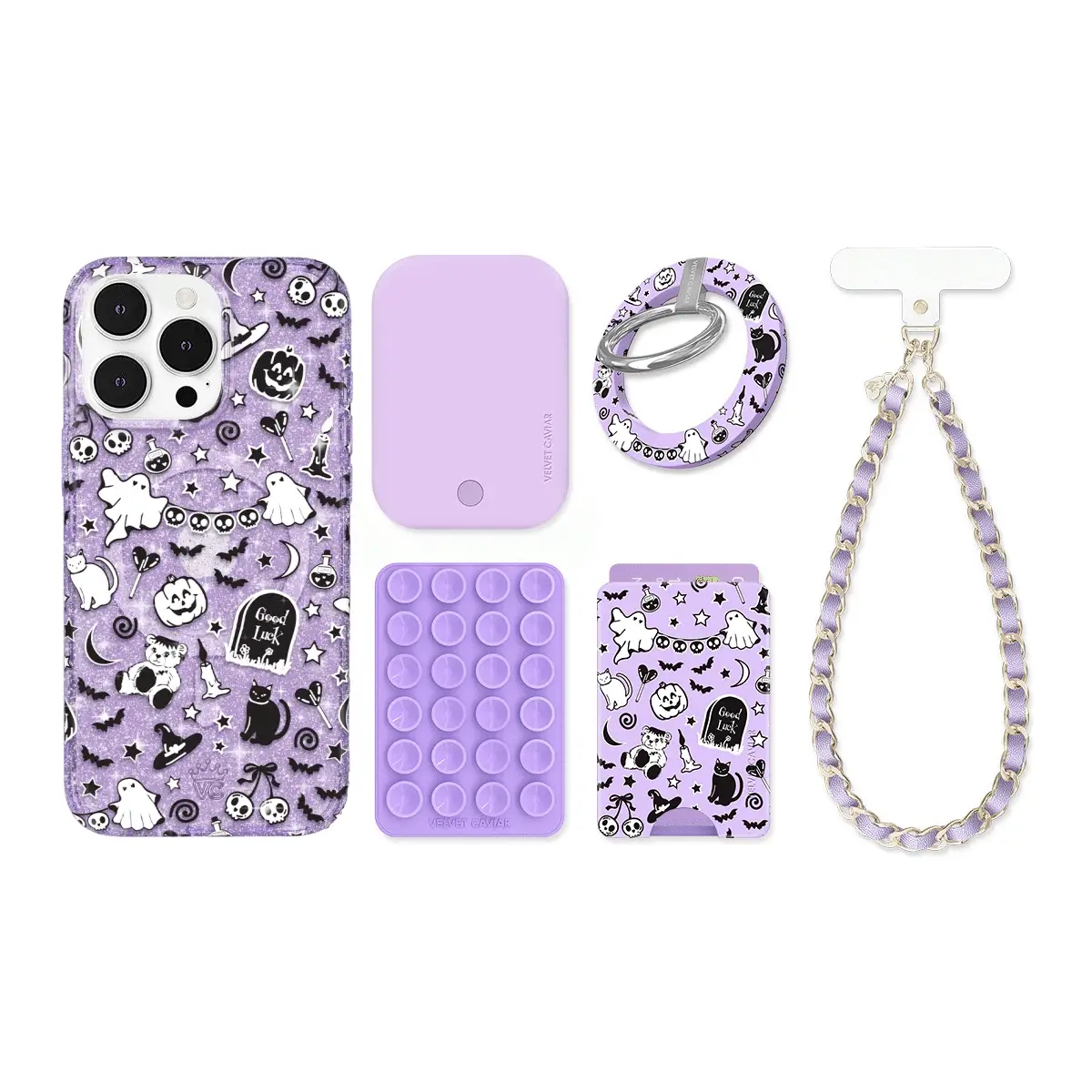 Witchy Lilac Glitter iPhone Bundle Set - Image 14